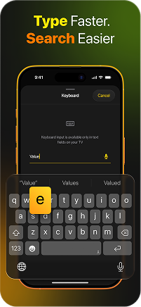 Tastatur für schnelle Suche und Texteingabe